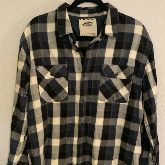 Vans Other - Vans Drk Green Plaid **XL Extra Large